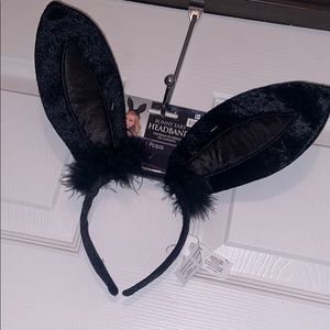 Black Bunny Ears Headband
